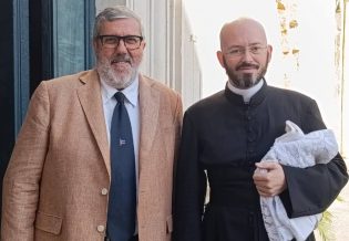 Don Angelo Chizzolini, parroco di Campochiesa di Albenga.