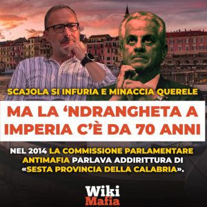 Imperia: 15 condanne con l’aggravante mafiosa. La ‘ndrangheta già ai tempi del presidente Teardo. La commissione antimafia: “Sesta provincia della Calabria”